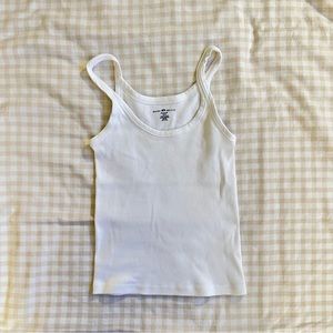 Brandy Melville Beyonca White Long Tank